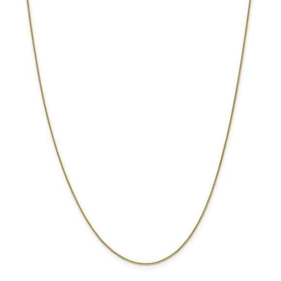 0.8mm 10k Yellow Gold Solid Spiga Chain Necklace, 20 Inch - Picture 3 of 8